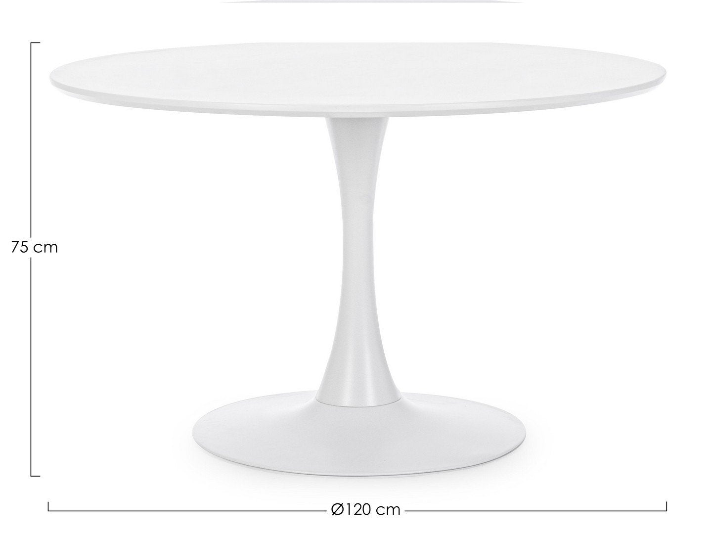 Bizzotto bloom fehér étkezőasztal 120 cm