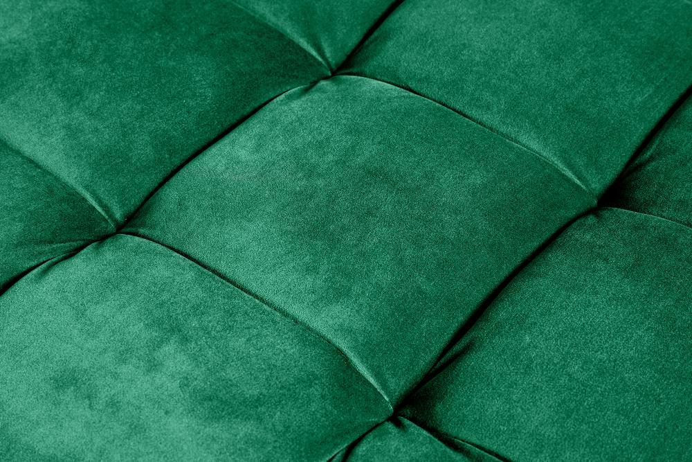 Invicta cozy velvet zöld lábtartó 80cm