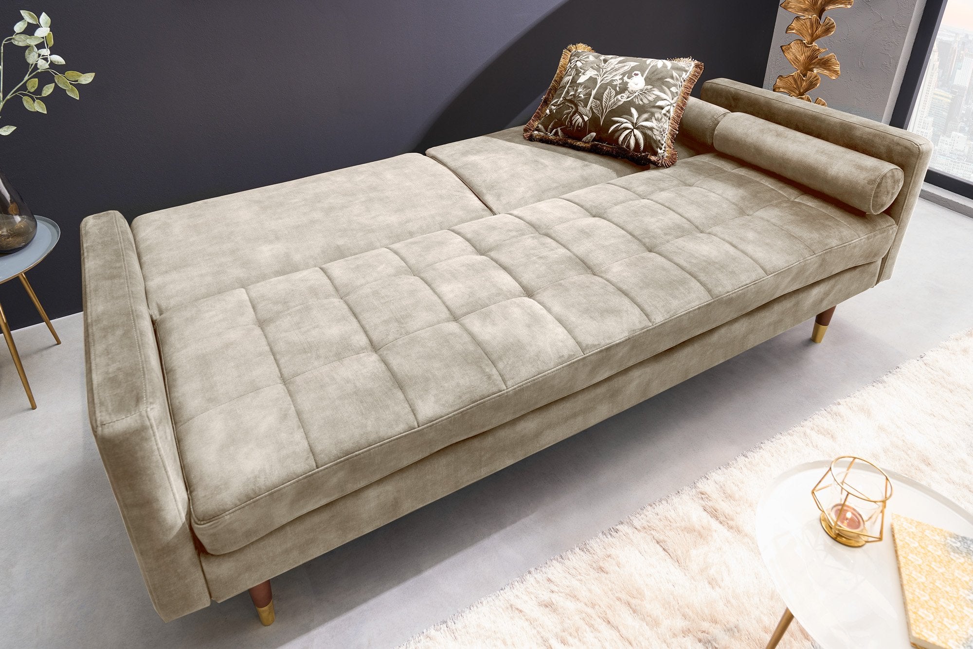Invicta couture kanapéágy pezsgő 195cm