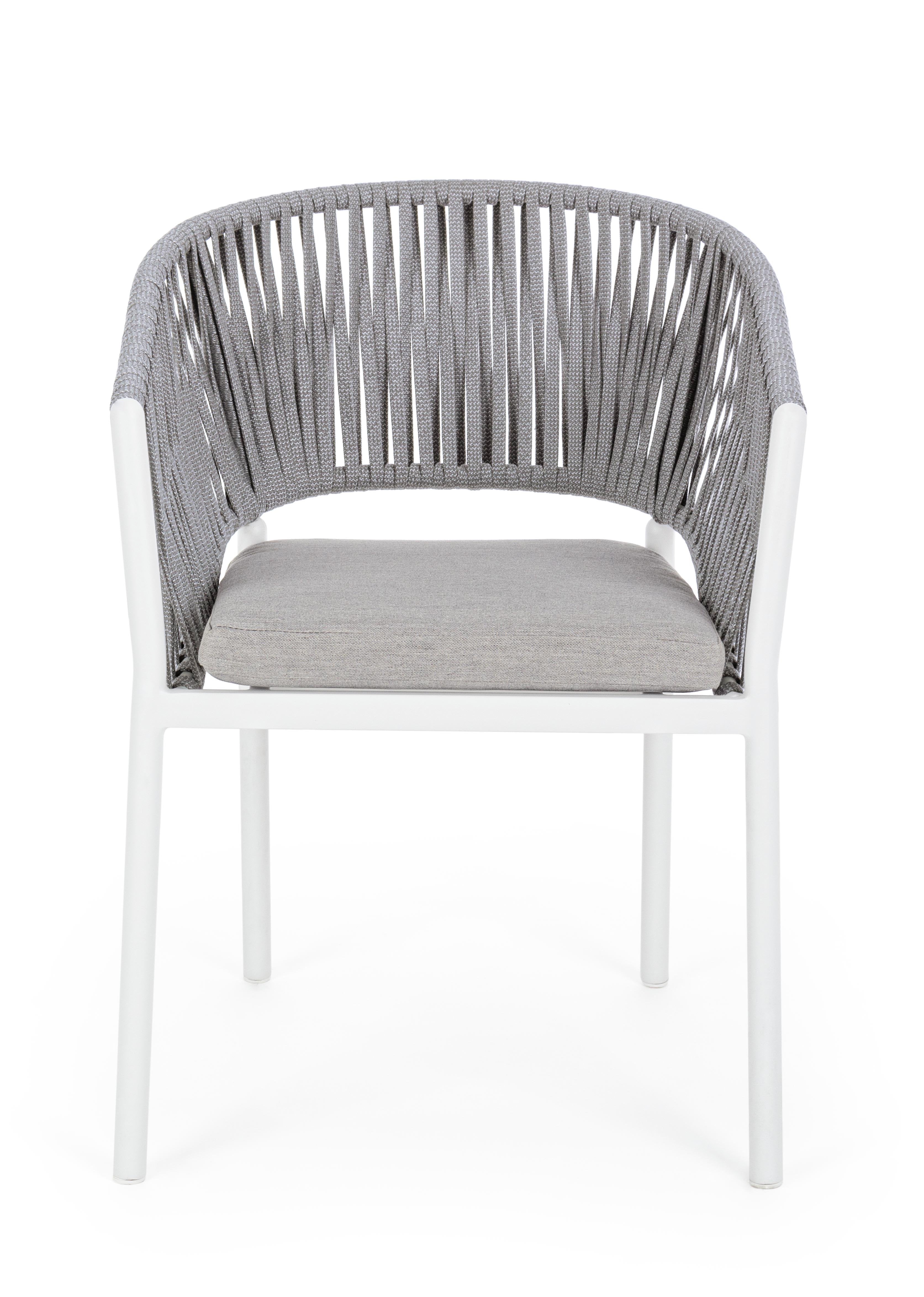 FLORENCIA szürke és fehér kerti szék
