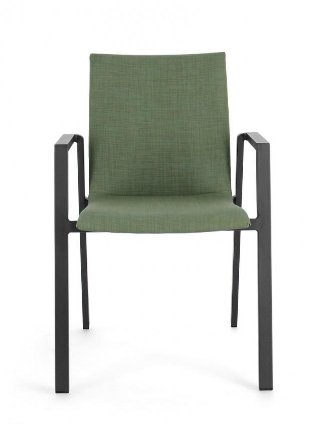Bizzotto odeon ii zöld kerti szék