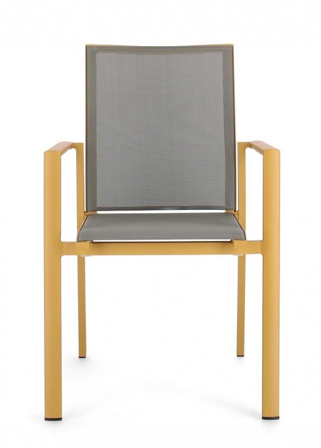 Bizzotto konnor ii sárga és szürke szék