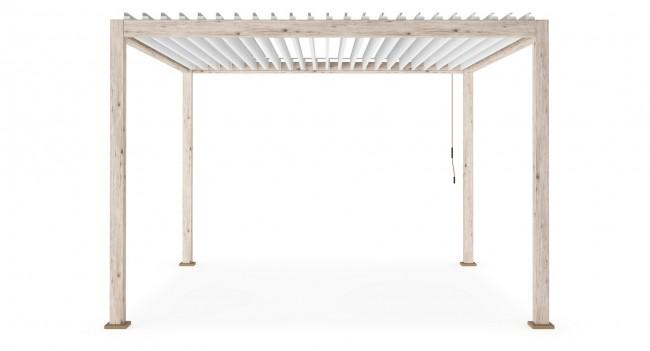 OCEAN rusztikus tölgy pergola 3,6x3,6 m