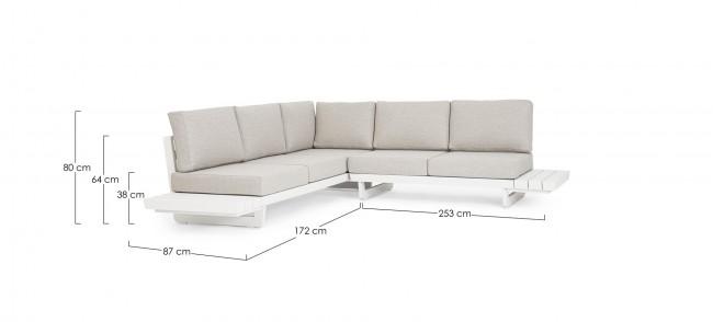 Bizzotto homemotion infinity szürke kanapé
