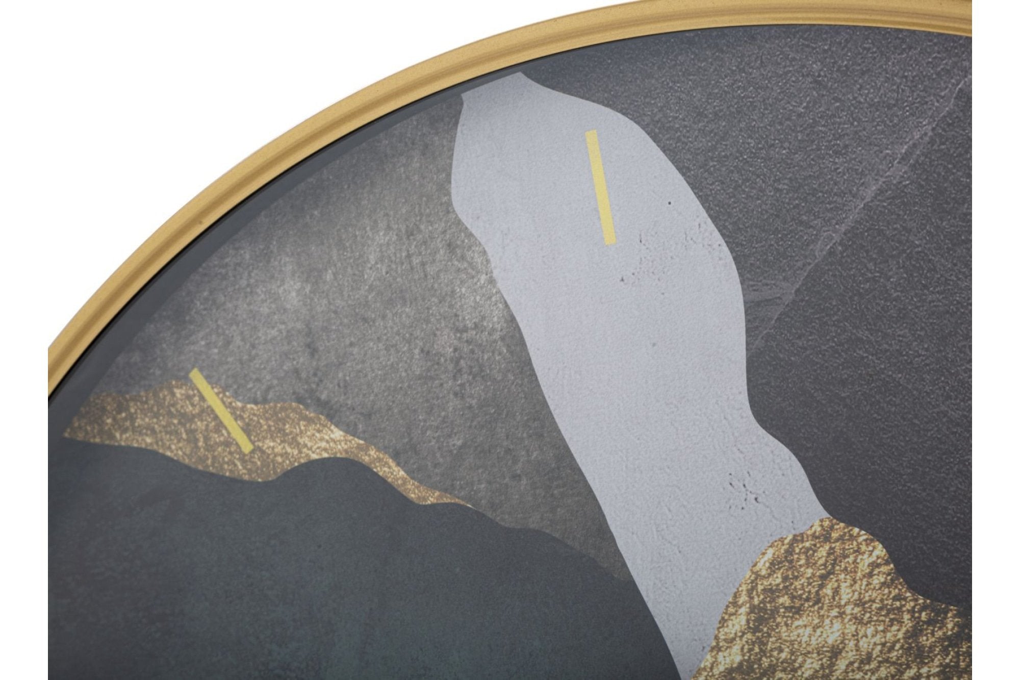 Mauro ferretti art clock i fekete és arany vas falióra