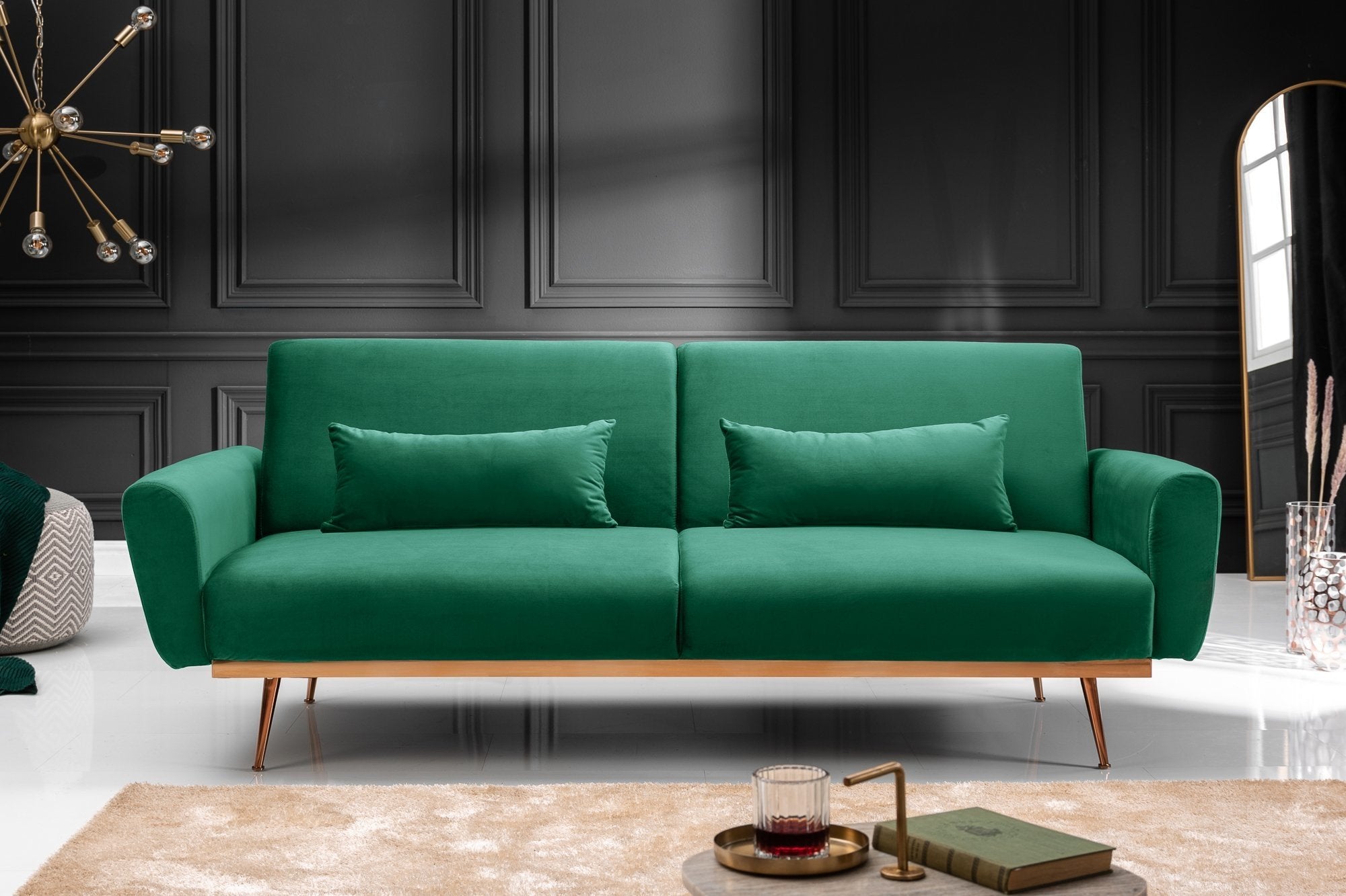 Invicta bellezza zöld szövet kanapé