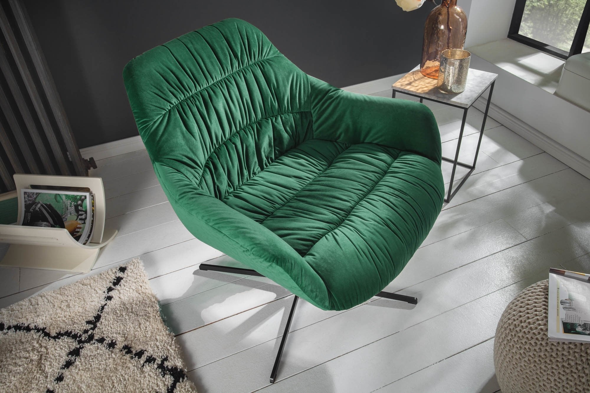 Invicta big dutch zöld 100% polyester szék 83x76x79