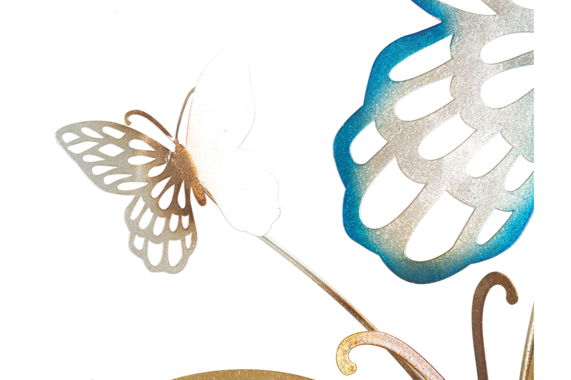 Mauro ferretti butterflies iv arany vas fali dekoráció