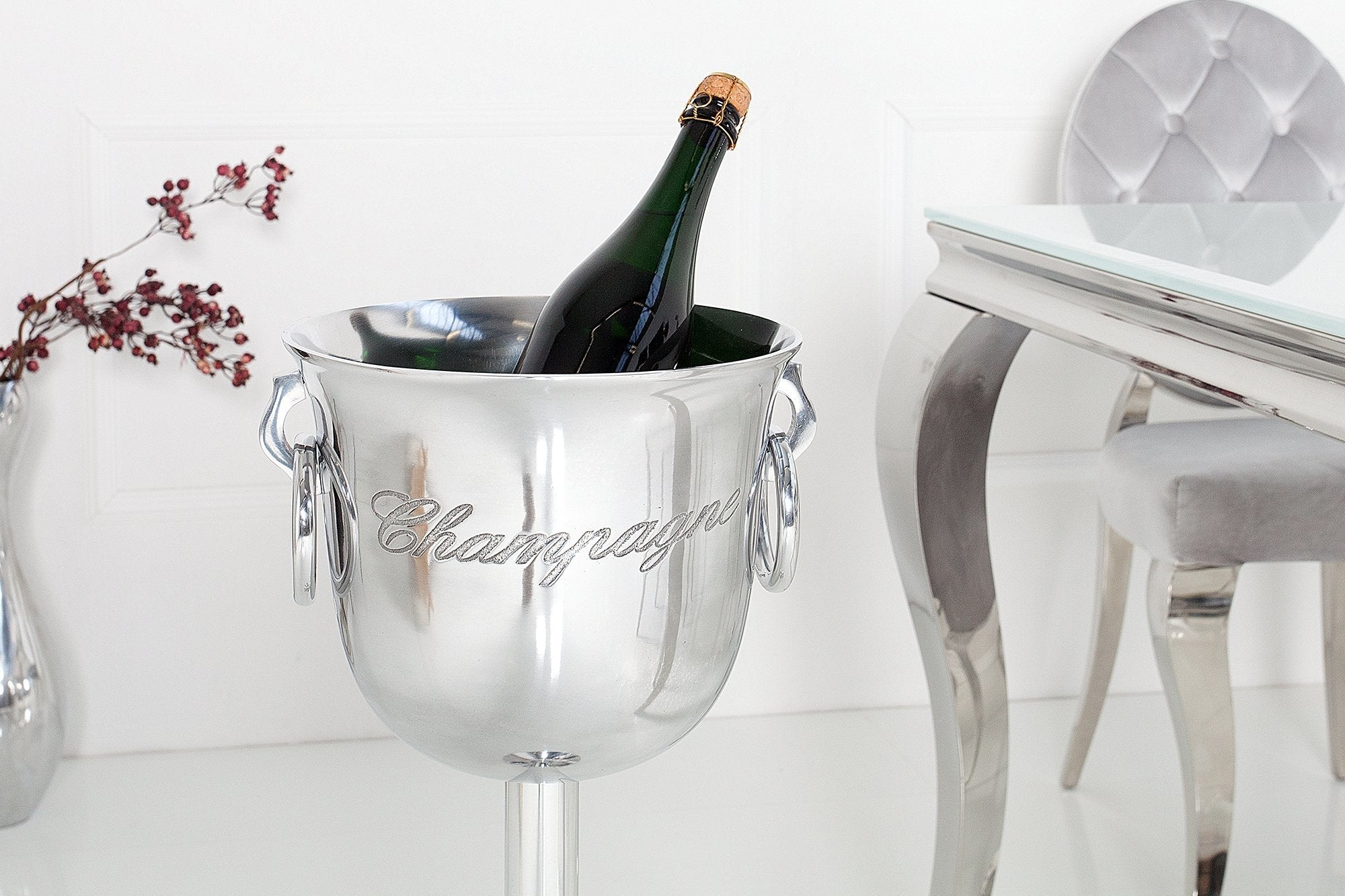 Invicta champagne ezüst borhűtő 75cm