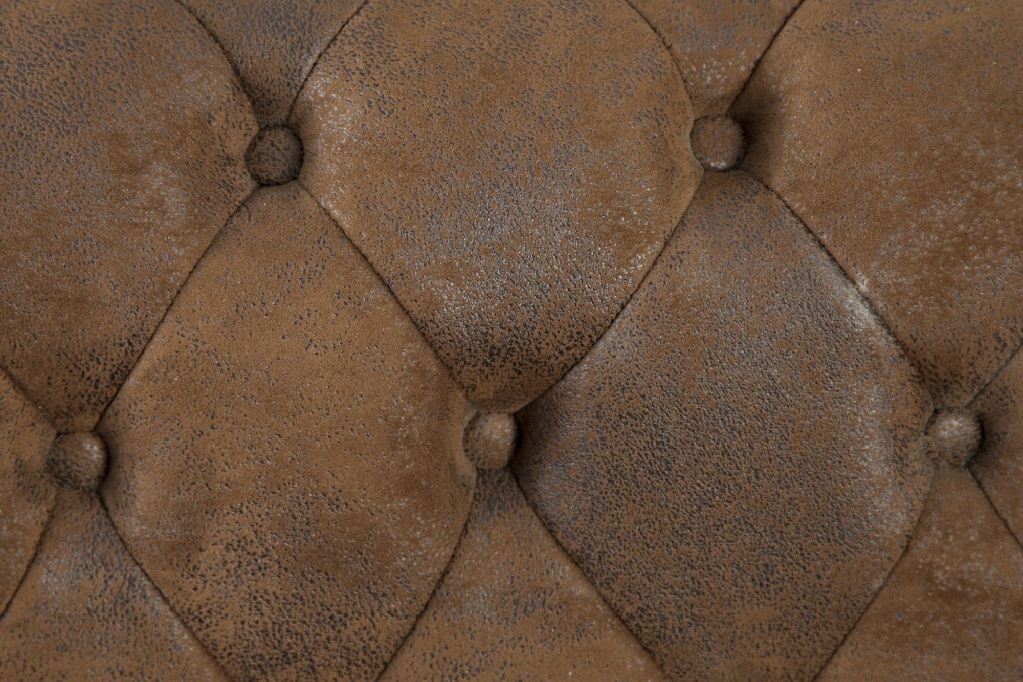 Invicta chesterfield 3 személyes antik barna kanapé