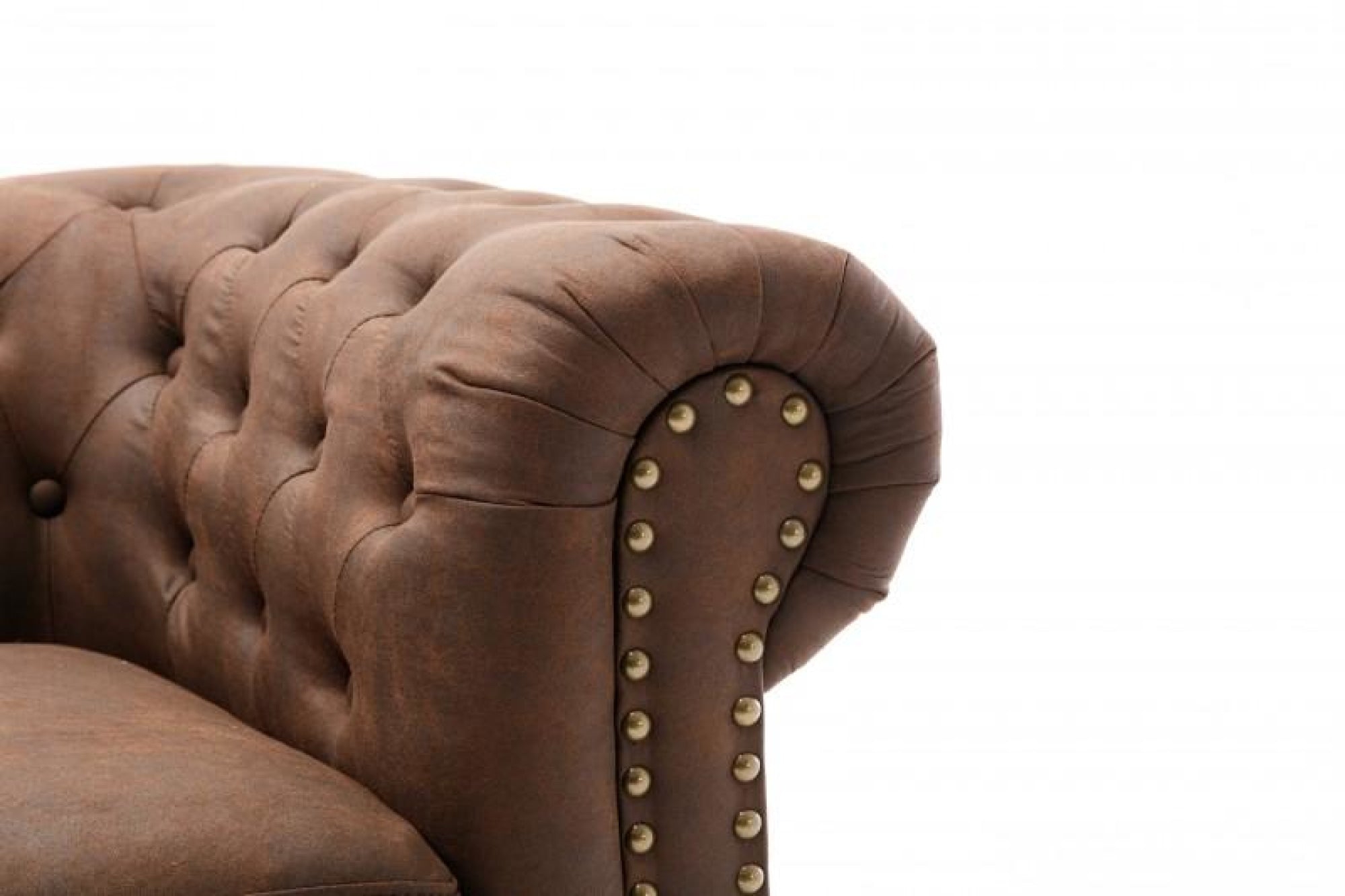 Invicta chesterfield barna mikroszálas kanapé