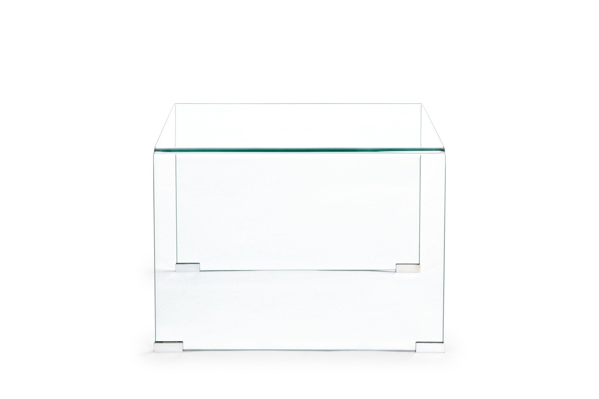 Bizzotto iride négyzetes üveg lerakóasztal 60x60