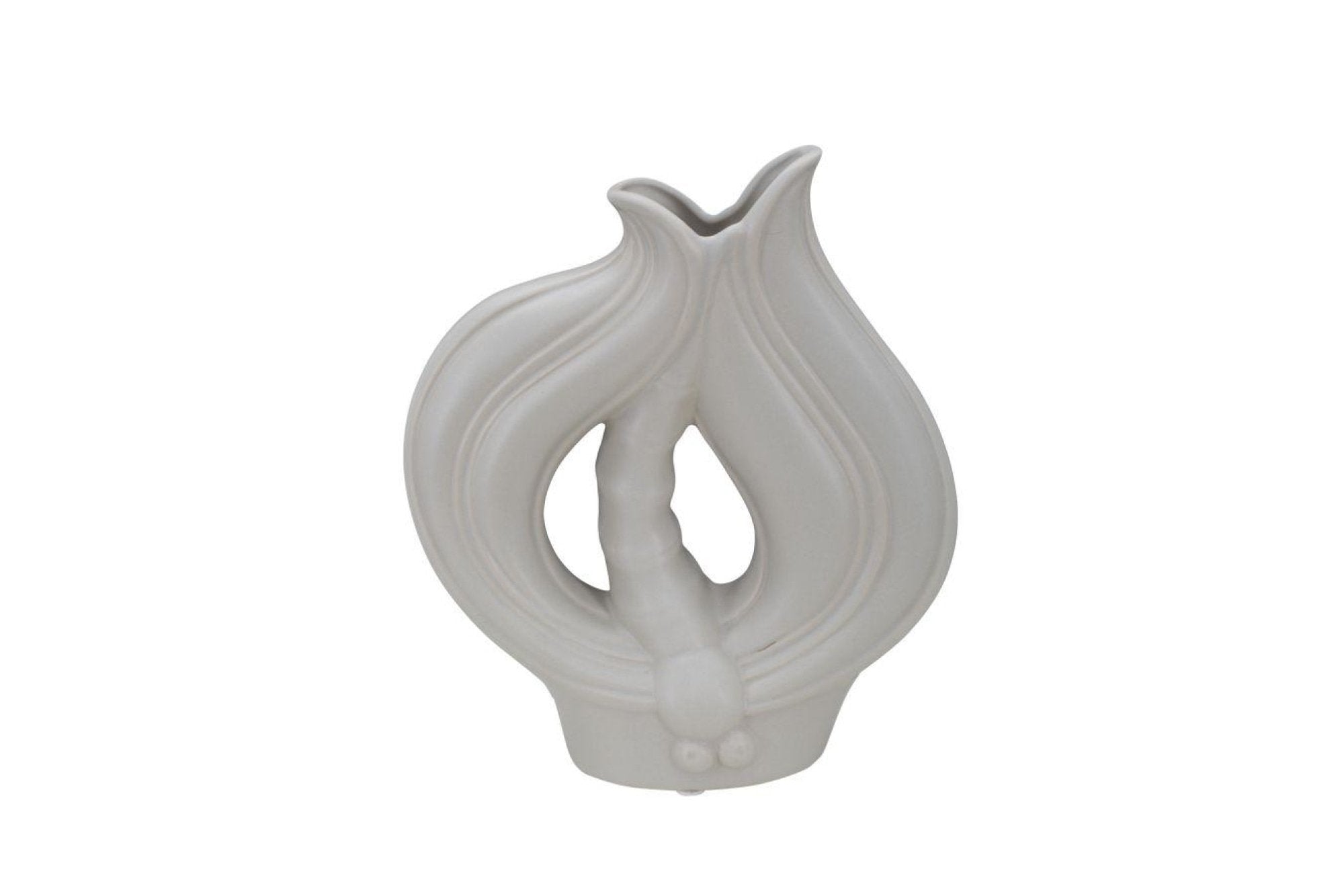 LIEN fehér porcelán váza