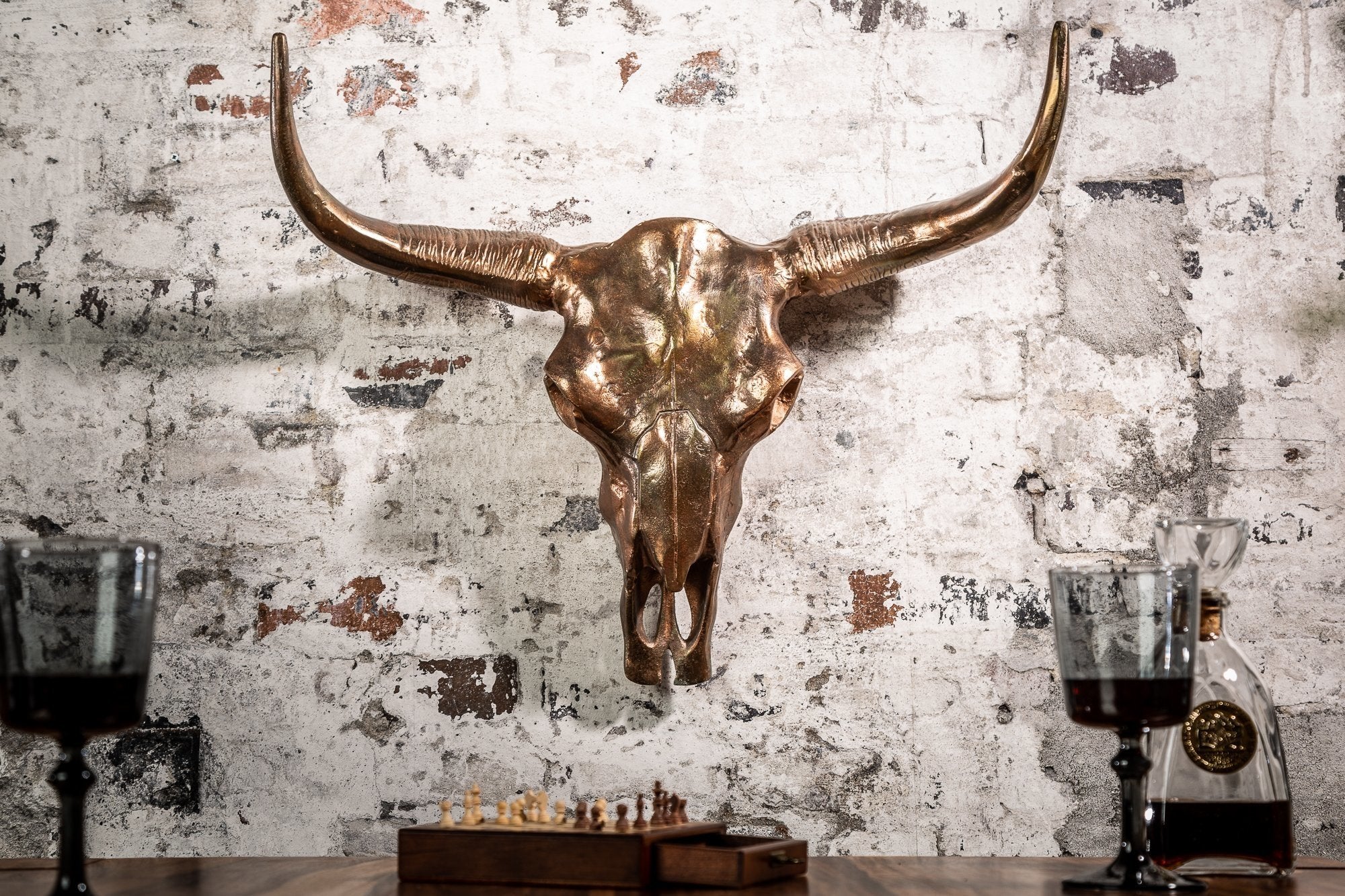 Invicta matador bronz fém faldísz 70x18x58