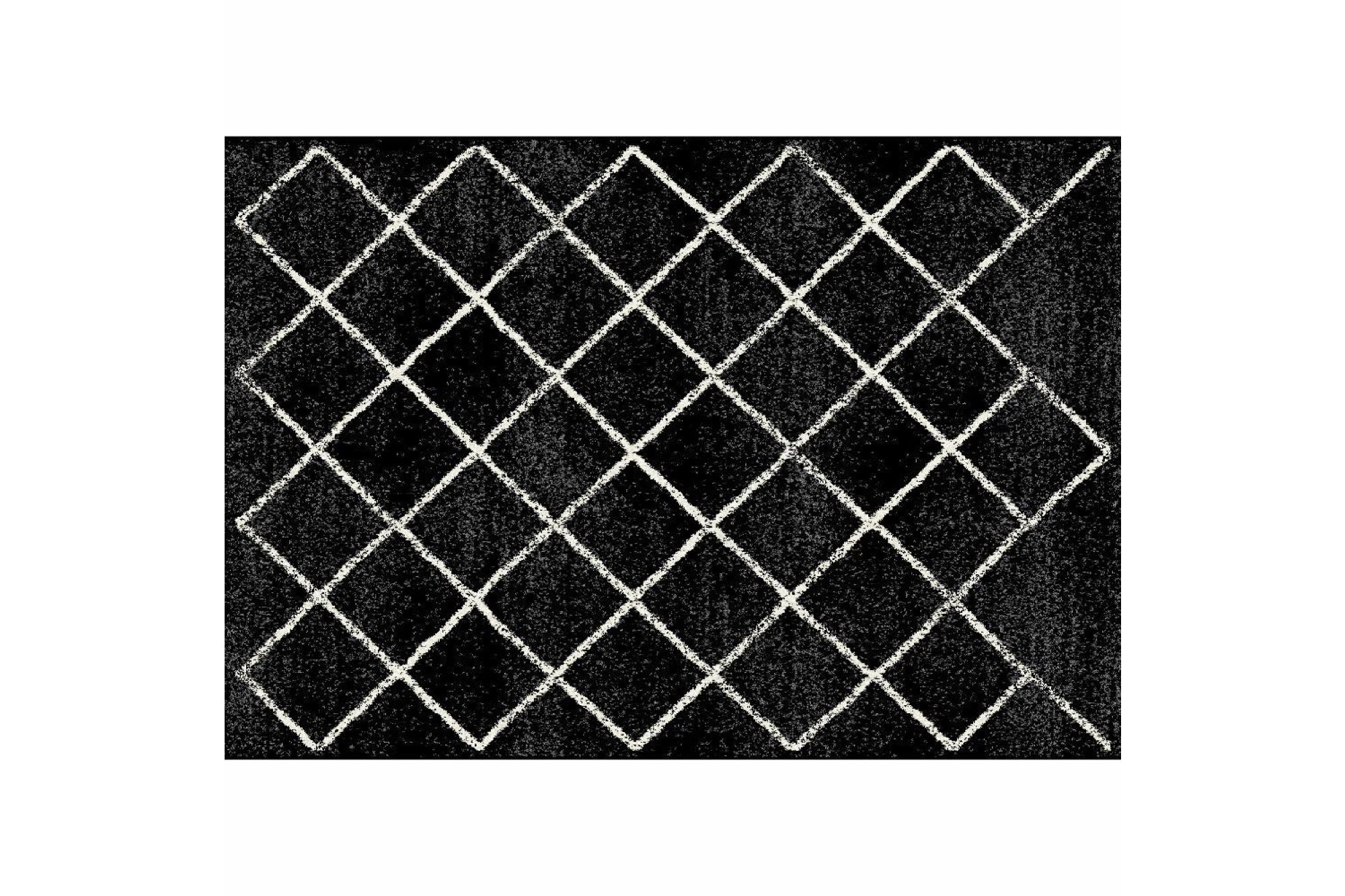 MATES fekete polipropilén szőnyeg 67x120cm