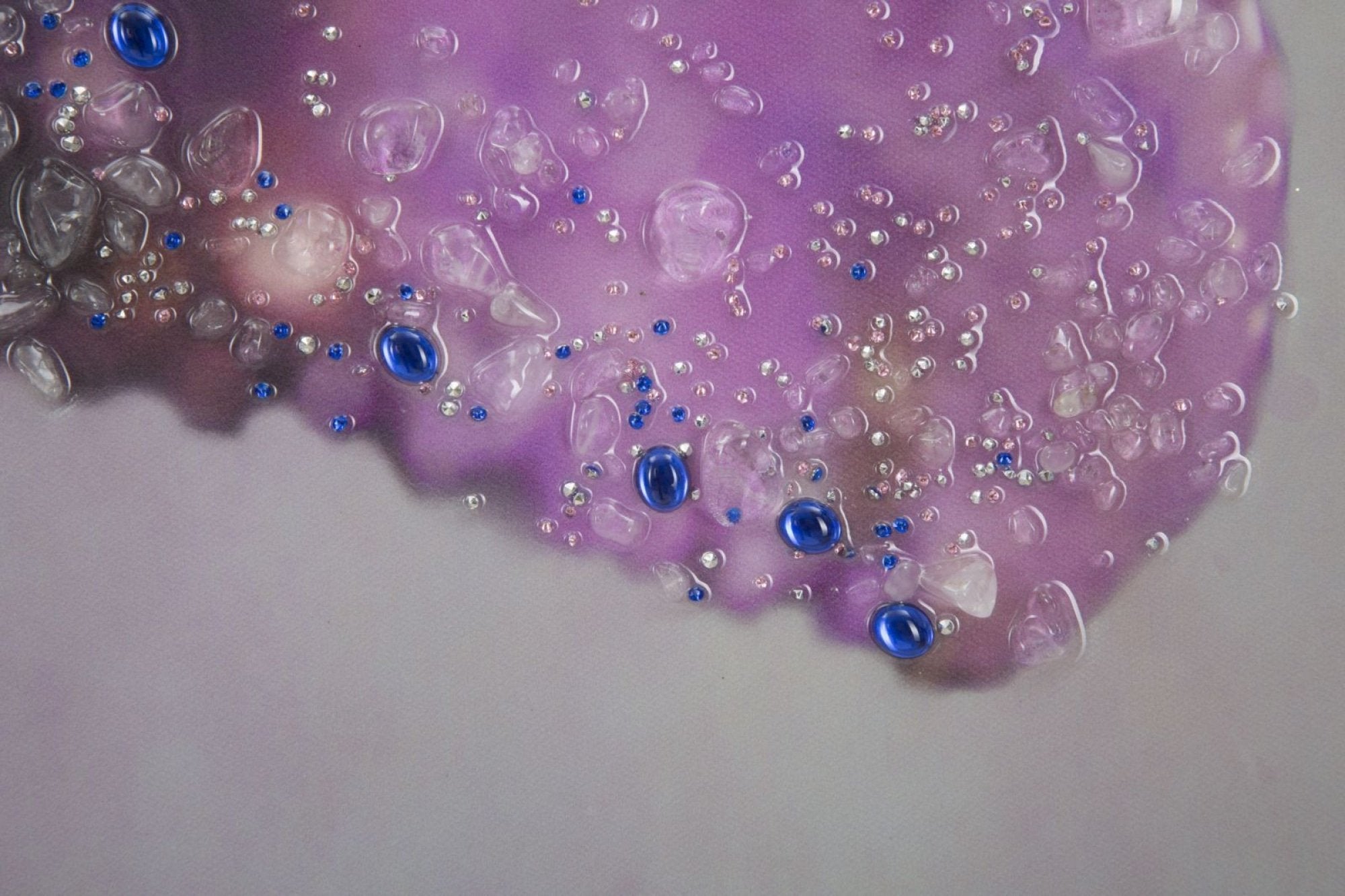 Mauro ferretti meduza lila és szürke vászon falikép