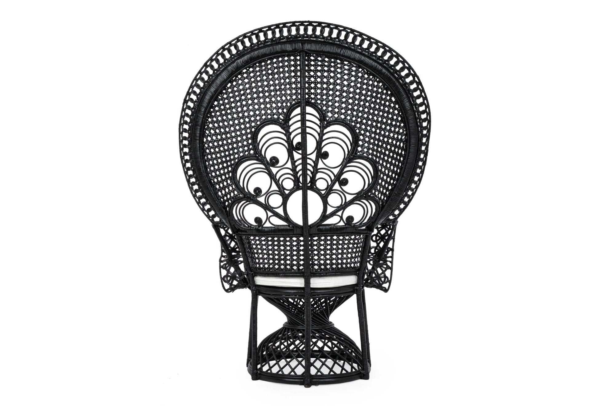 Bizzotto peacock fekete fotel párnával