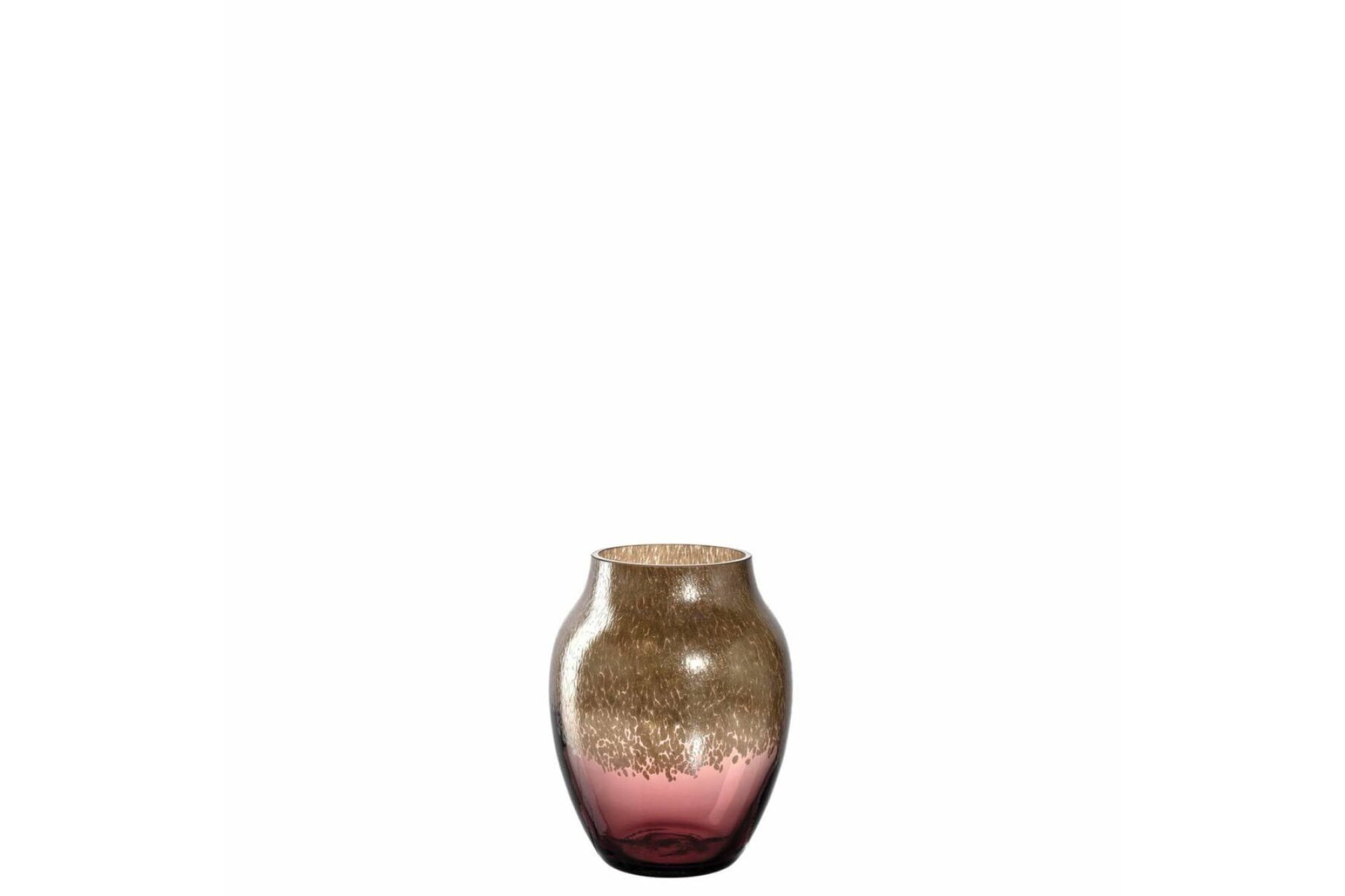 LEONARDO POESIA váza 16cm burgundy-arany
