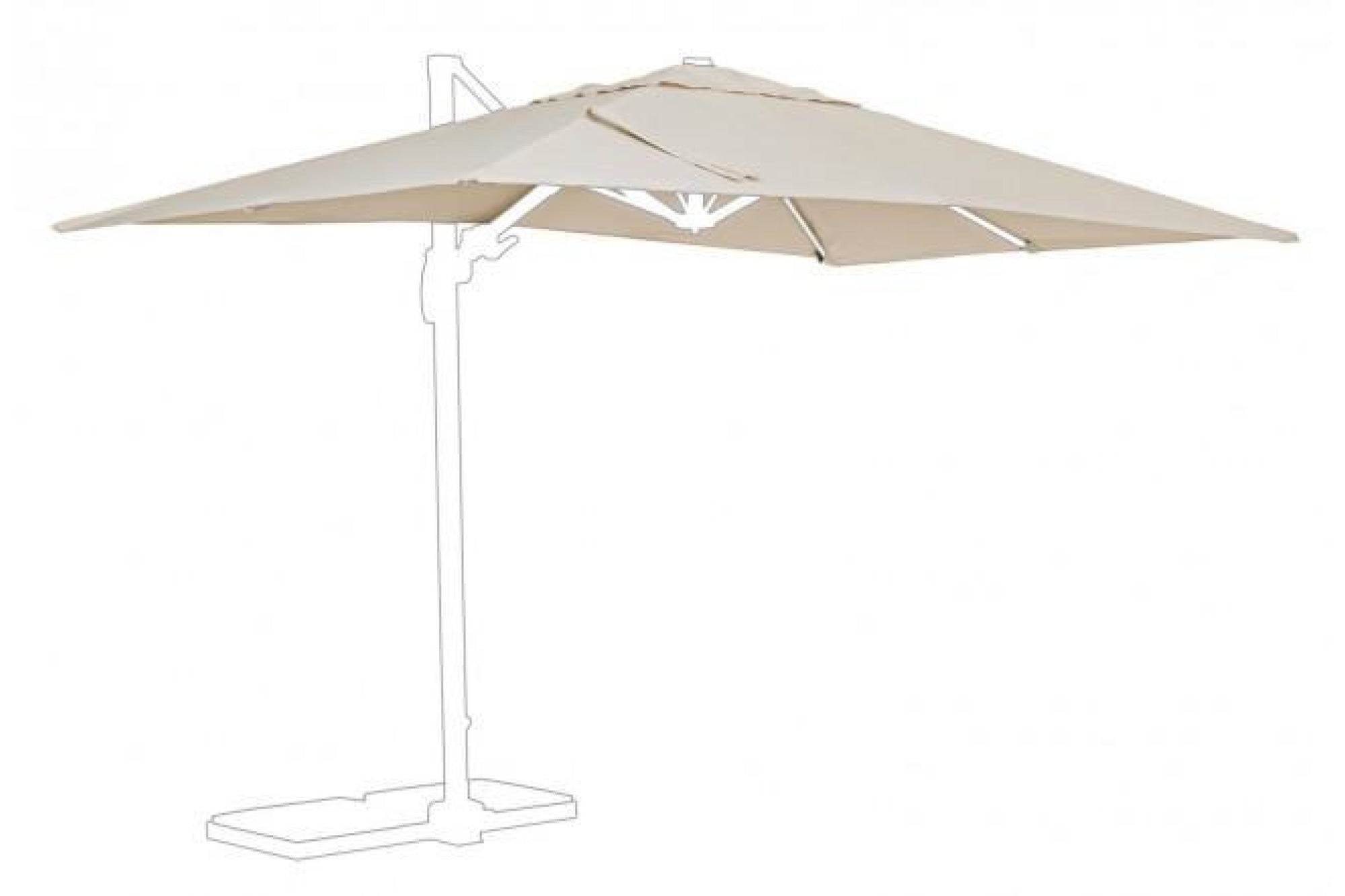 SARAGOZZA III barna napernyő - Csak ernyő