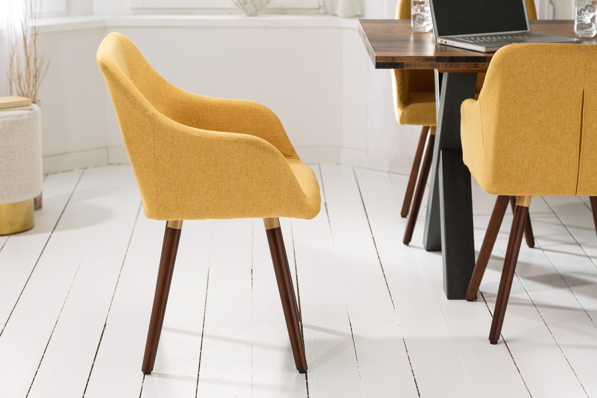 Invicta scandinavia meisterstück sárga szövet szék