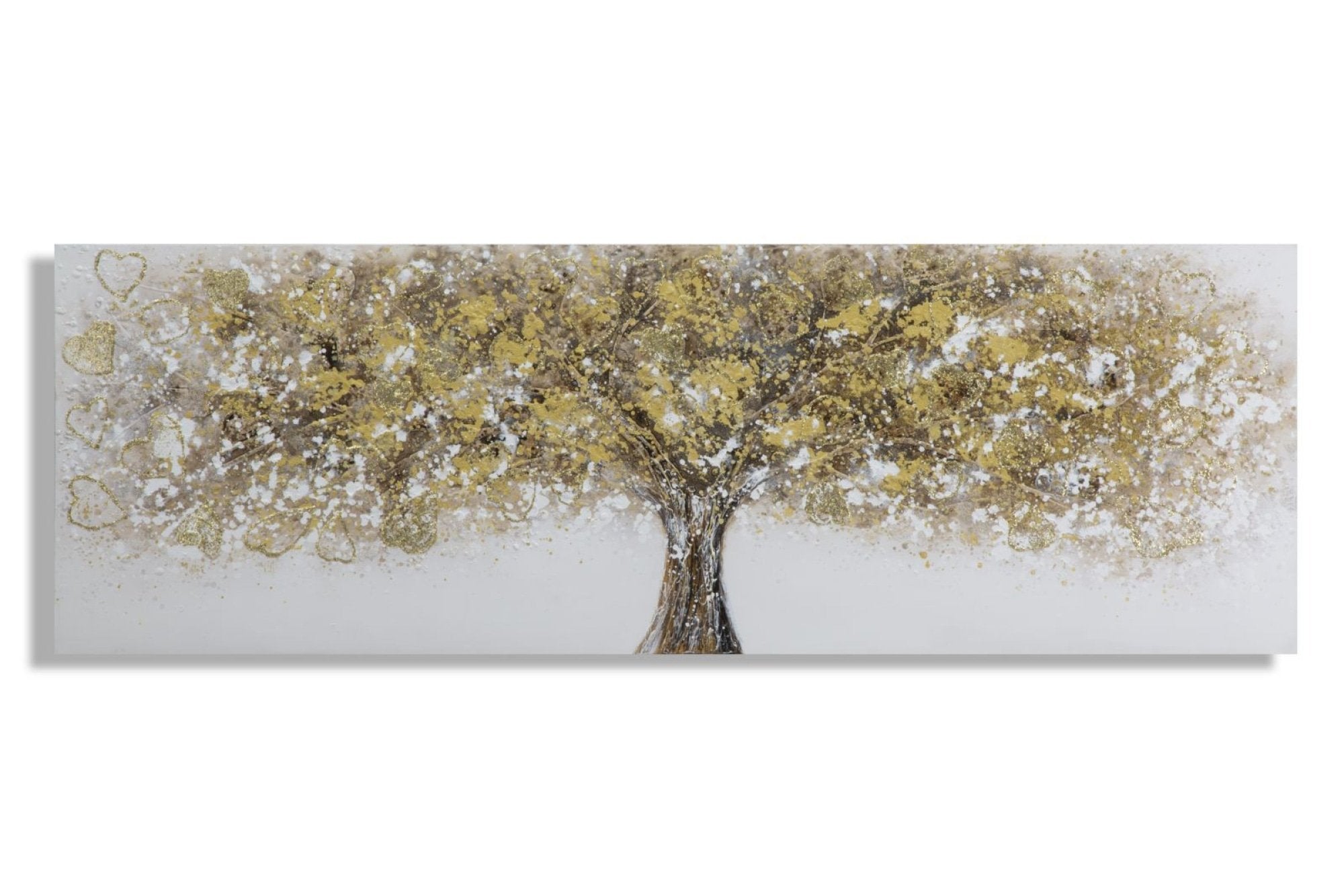 SUPER TREE I arany és barna vászon festmény