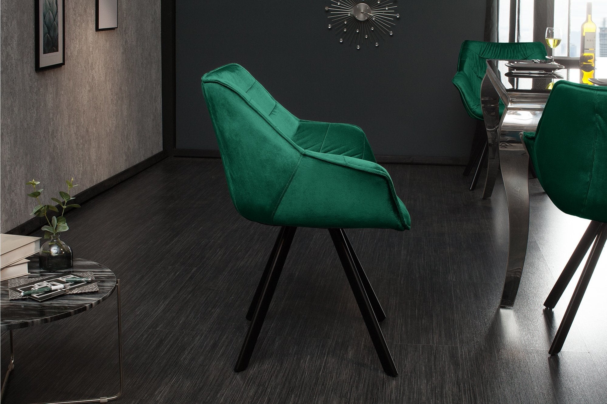 Invicta the dutch zöld bársony szék
