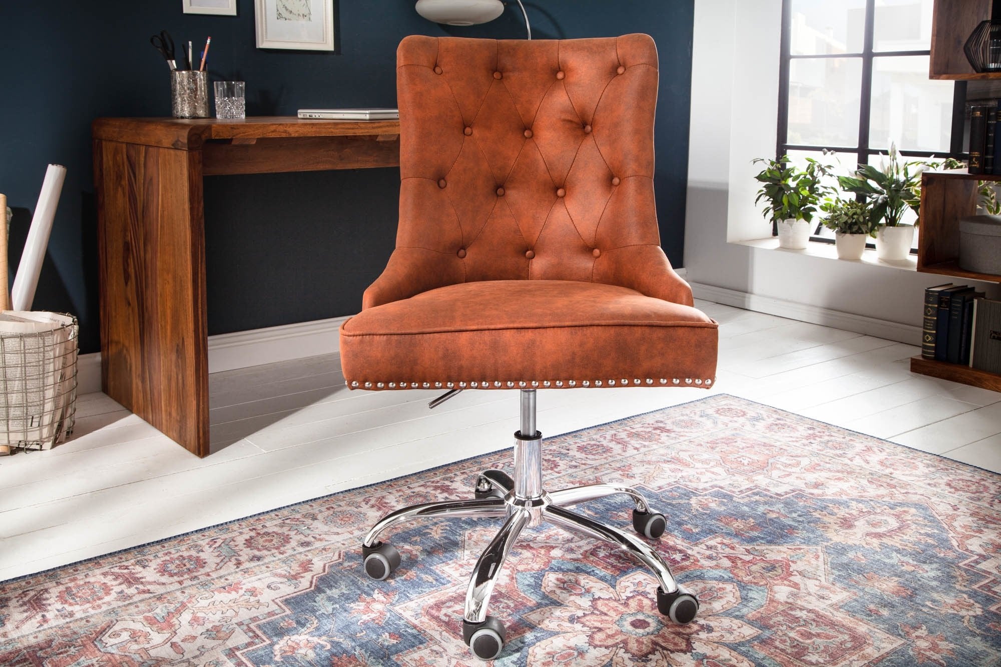 Invicta victorian barna mikroszálas irodai szék