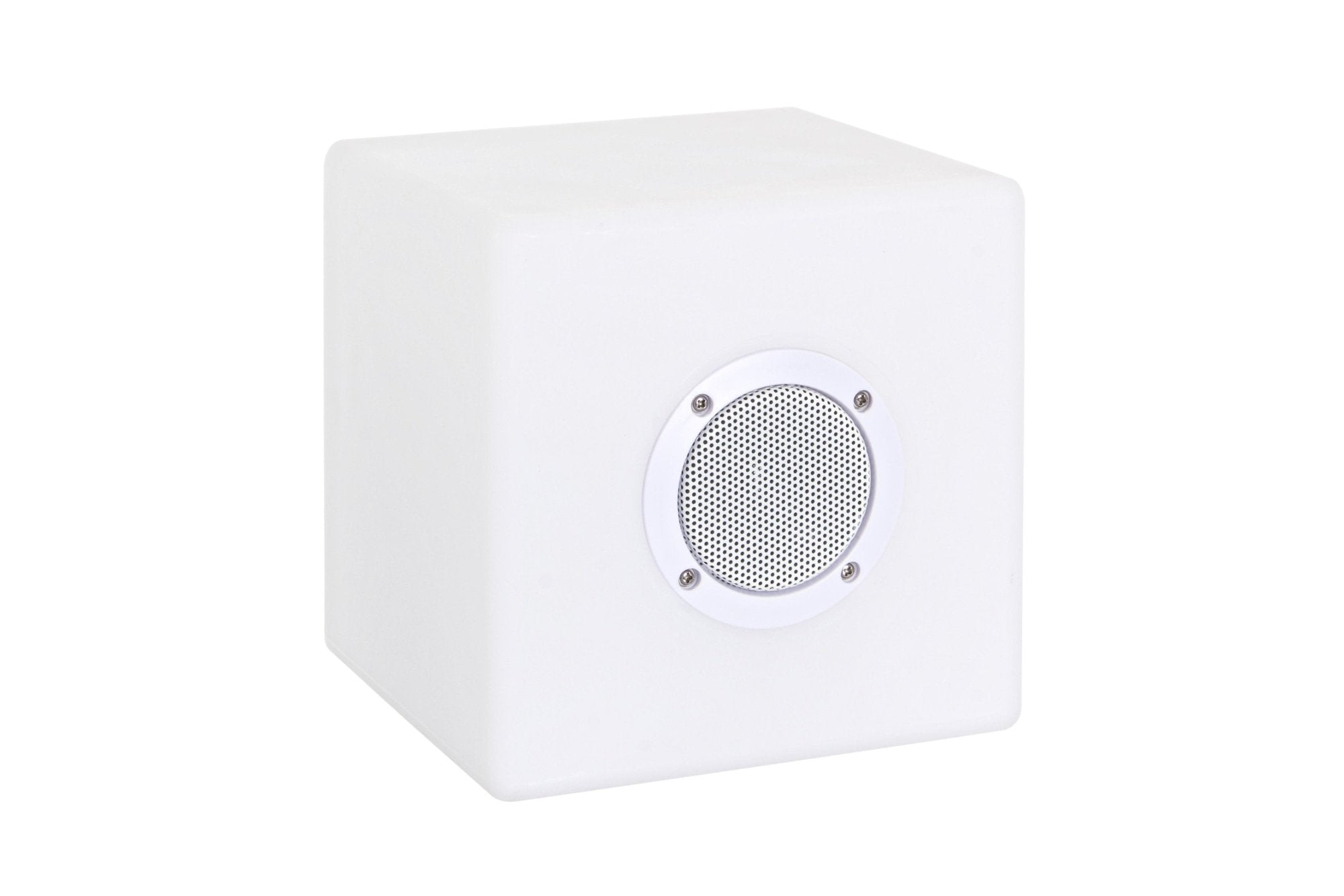 LED lámpa Bluetooth hangszóróval, Bizzotto Cube, 7 színben, USB kábel + távirányító, 20x20x20 cm, 20x20x20 cm