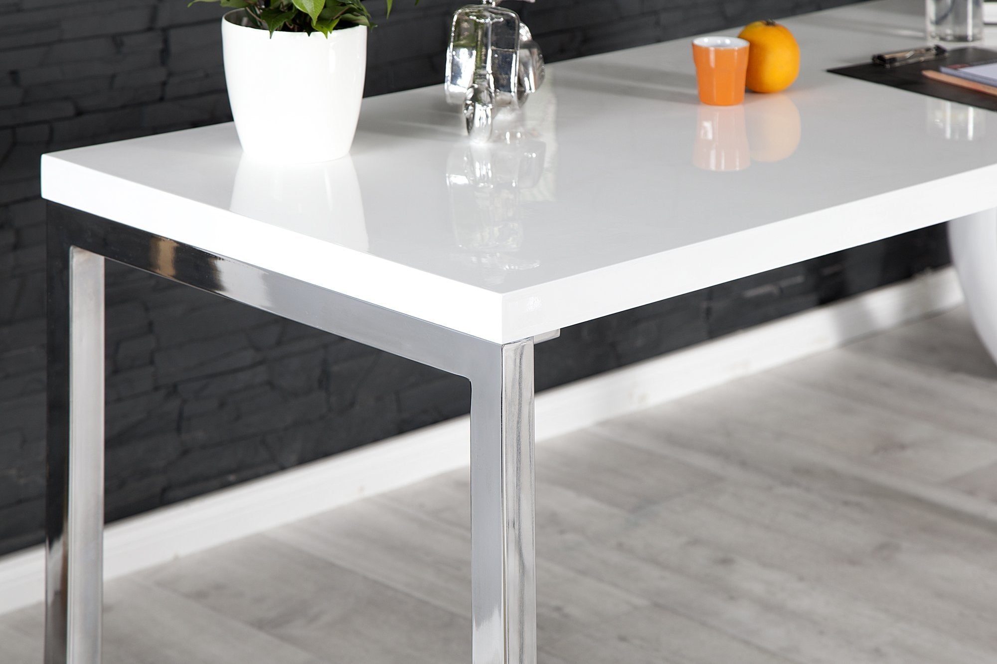 Invicta white desk fehér íróasztal 140cm