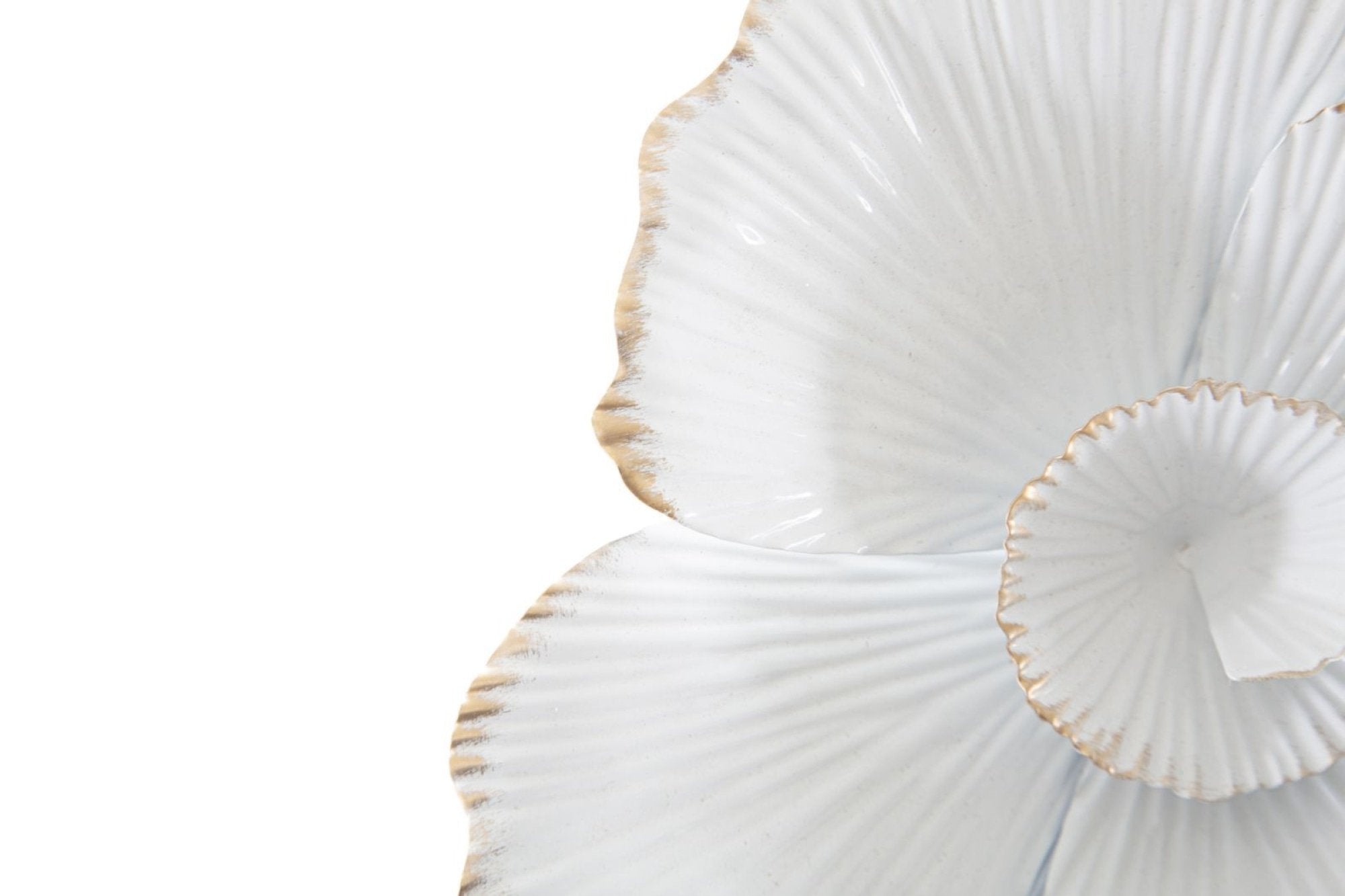 Mauro ferretti white flower fehér és tükröződő vas falitükör
