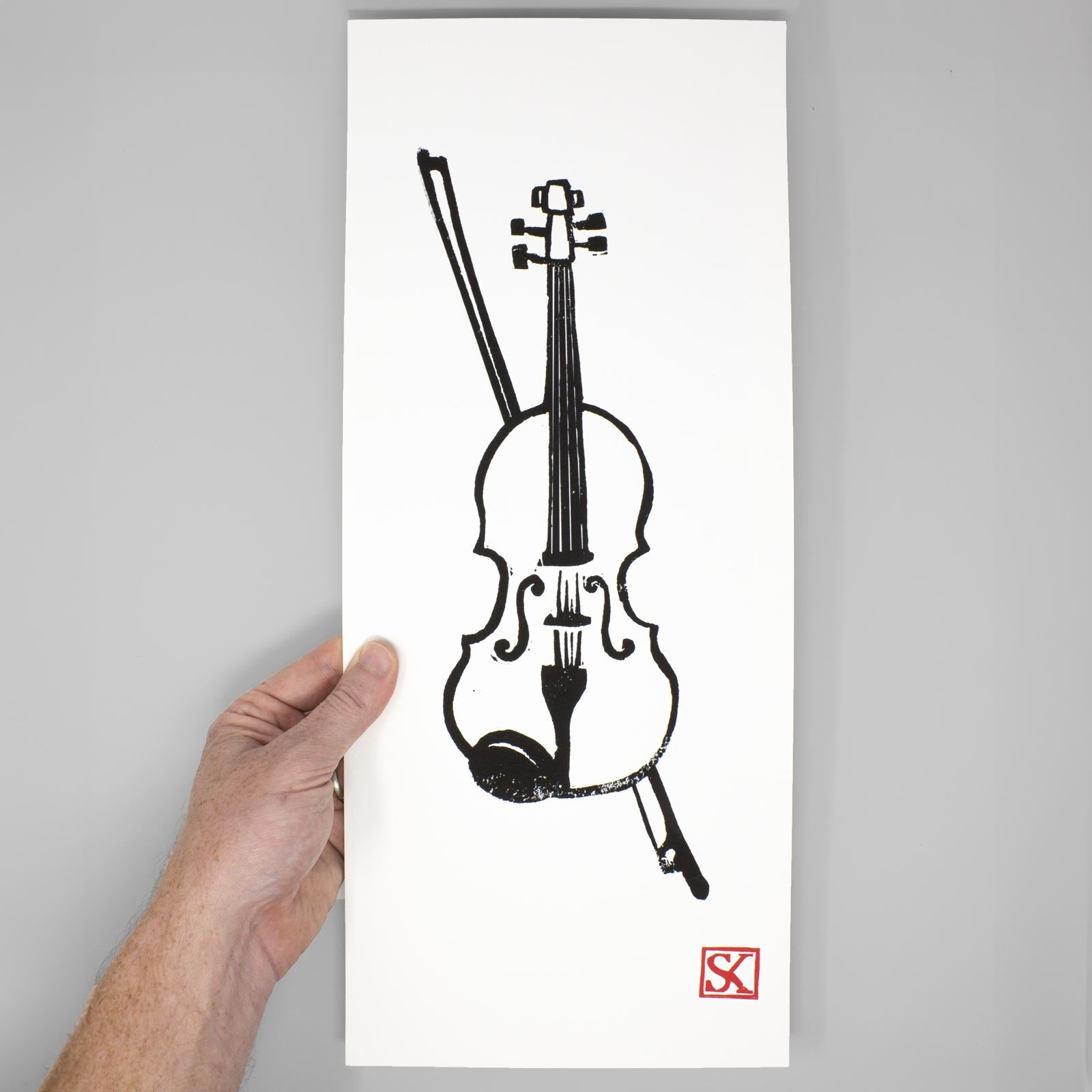 Violin – 8x19 Instrument Art Print - KEYSTONE STEEL CO product image