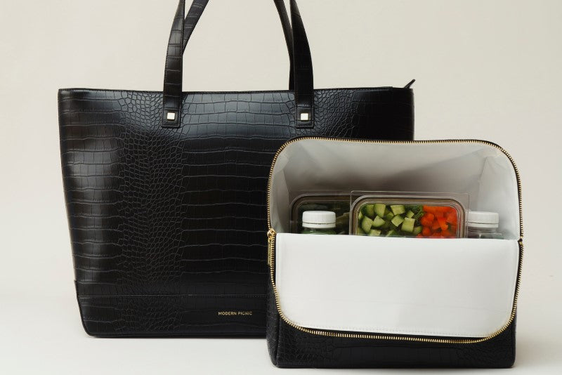 THE LUNCHER - BLACK  Designer lunch bags, Fashionable lunch bags, Women  lunch bag