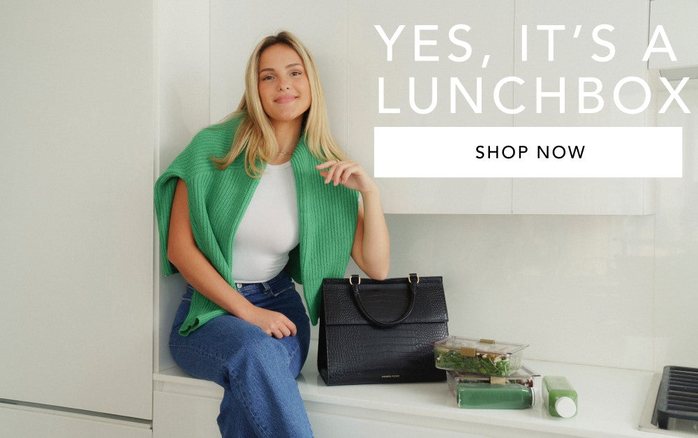 THE LUNCHER - BLACK  Designer lunch bags, Fashionable lunch bags, Lunch bag