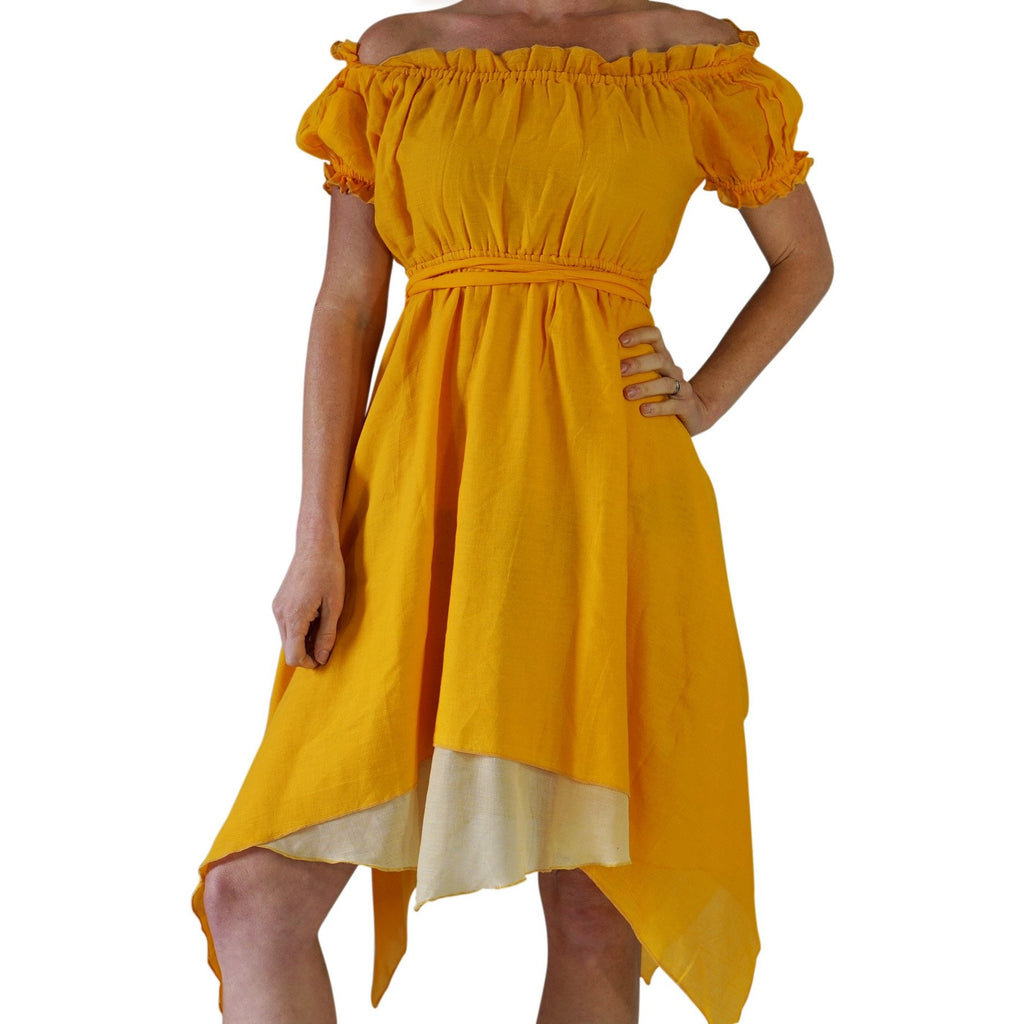 yellow gypsy dress