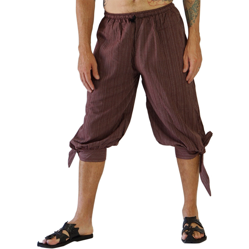 'Buccaneer' Pirate Pants - Striped Brown – Zootzu Garb