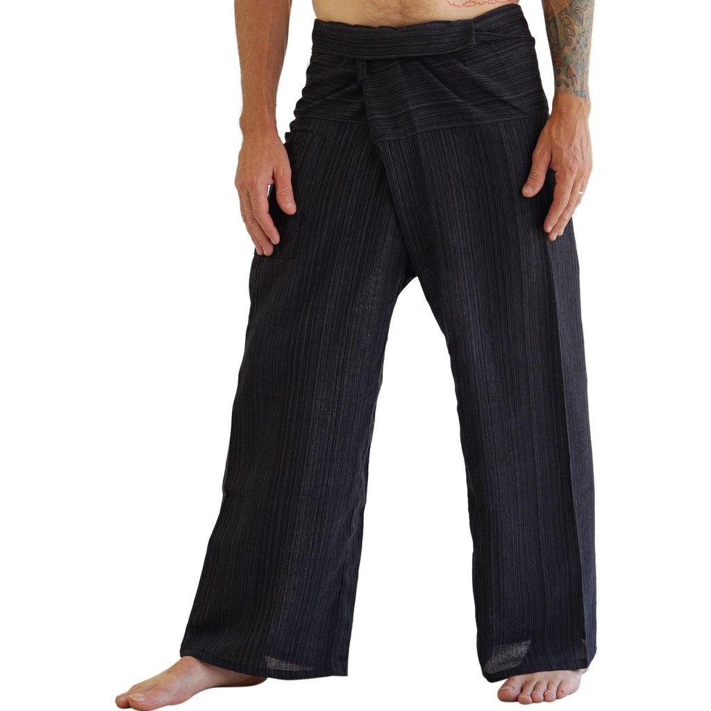 'Thai Fisherman Pants' - Striped Black – Zootzu Garb