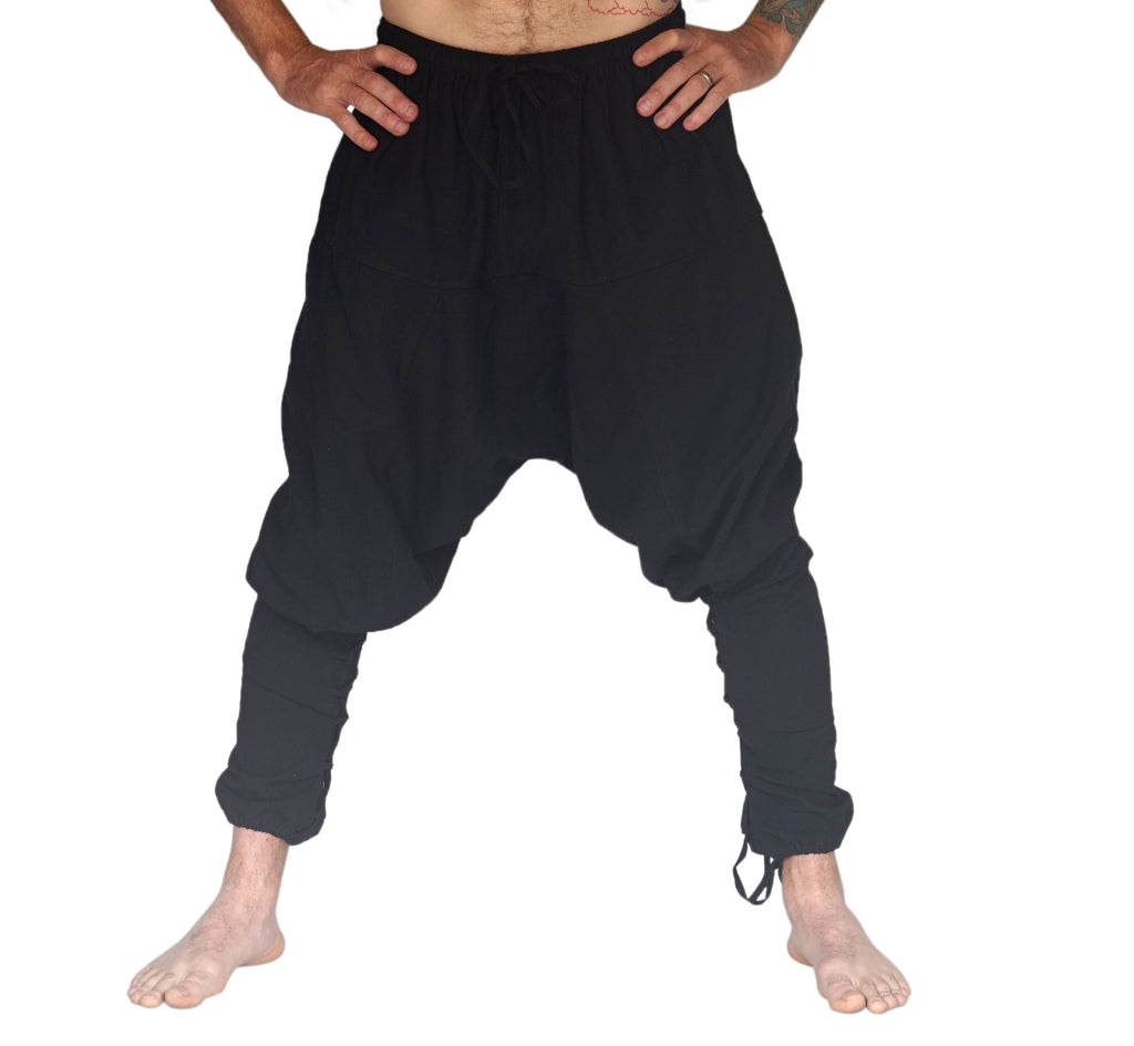 'Scallywag' Pants, Pirate, Harem, Jester - Solid Black – Zootzu Garb