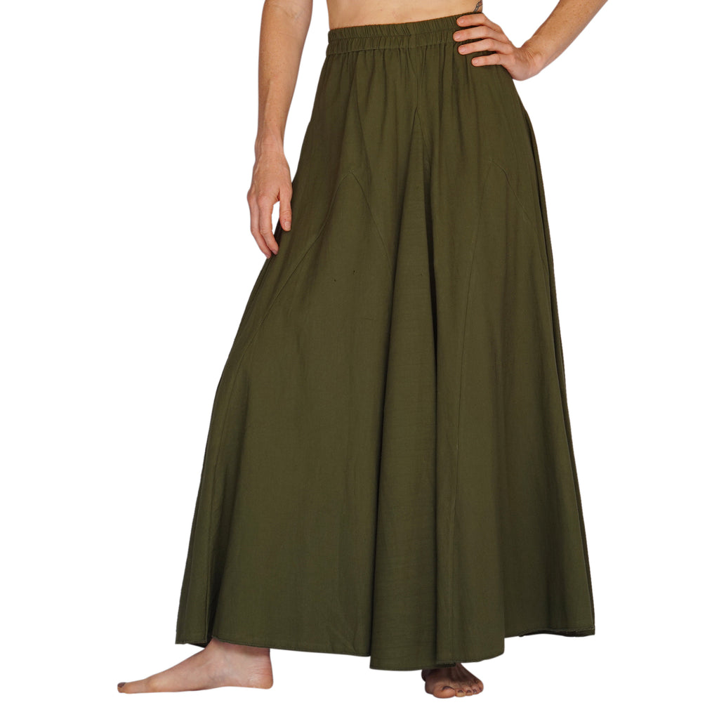 long flowing skirts