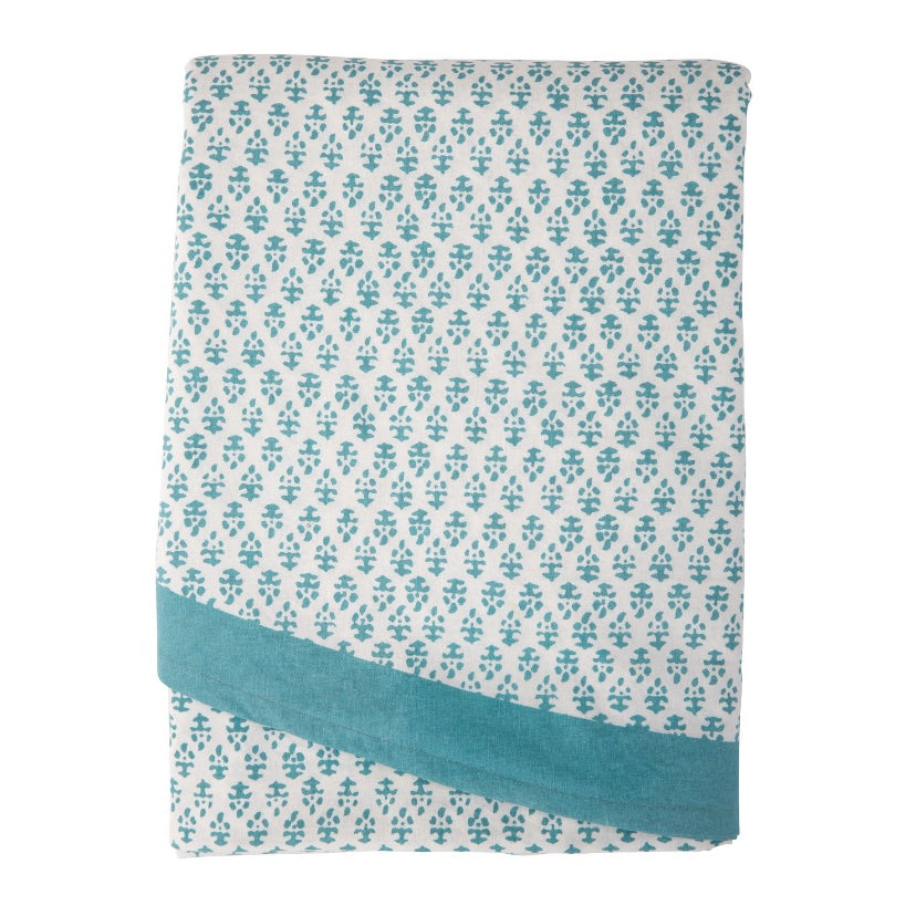 Batik Tablecloth 70" x 108" Teal