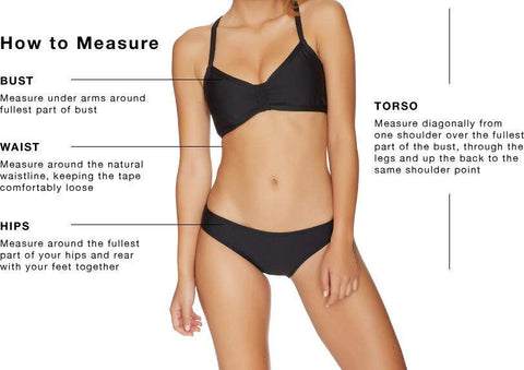 Swimsuit Measurement Chart