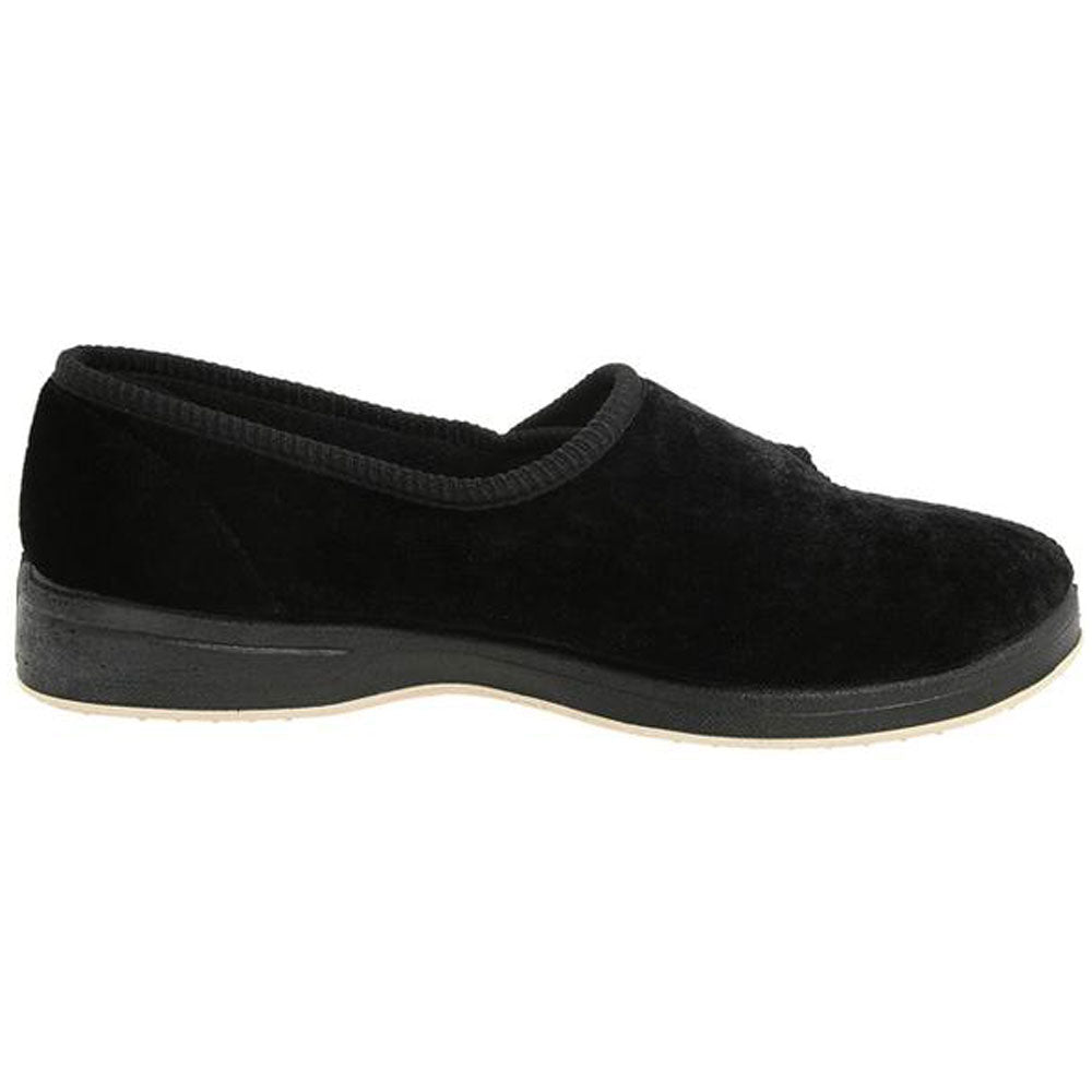 Foamtreads Jewel Black Velour (Women's) – Mar-Lou Shoes