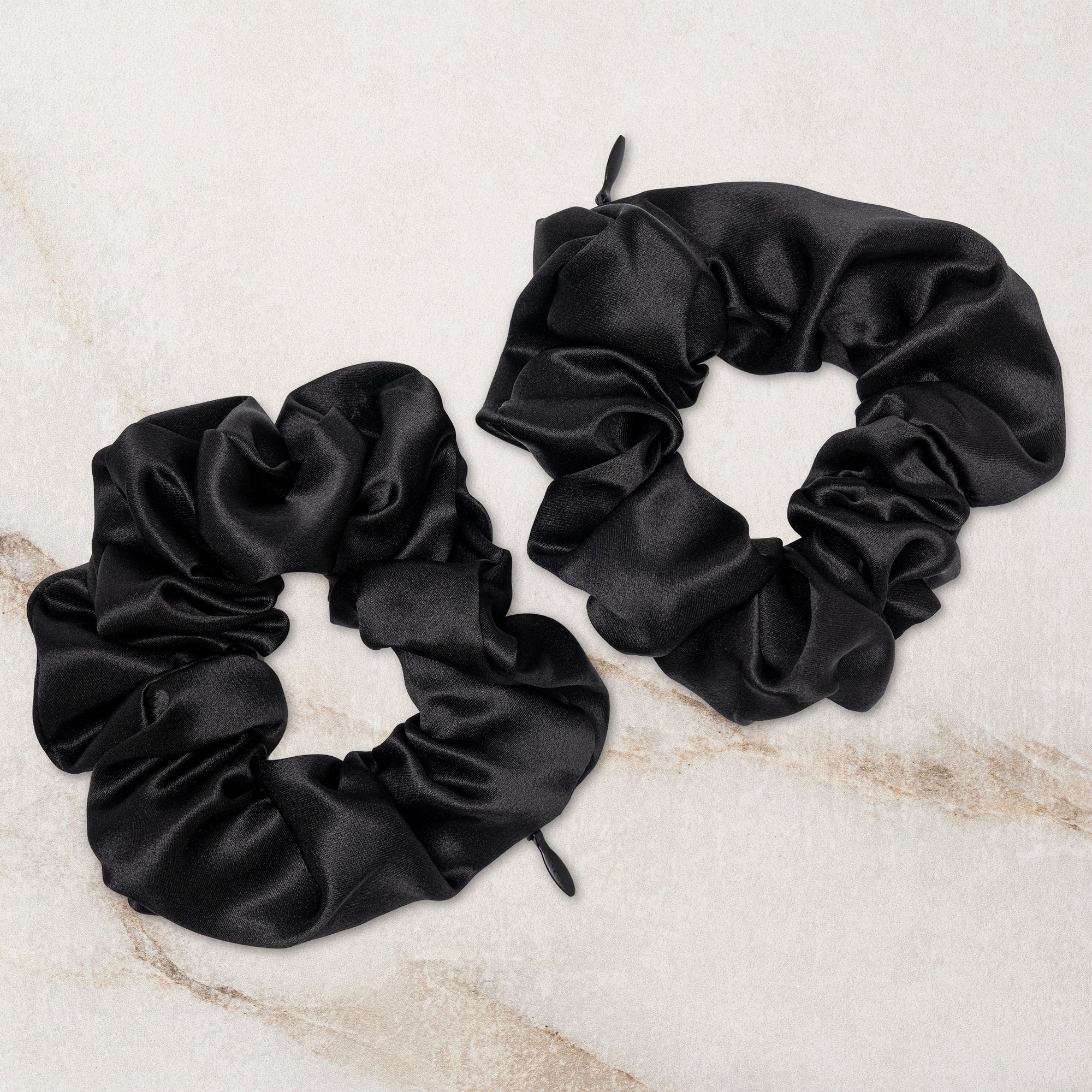 Klara Faire Pure Silk Heatless Curls Rods w/ 2 Silk Scrunchies & 1 Hair Clip (Royal Black), Size: One Size