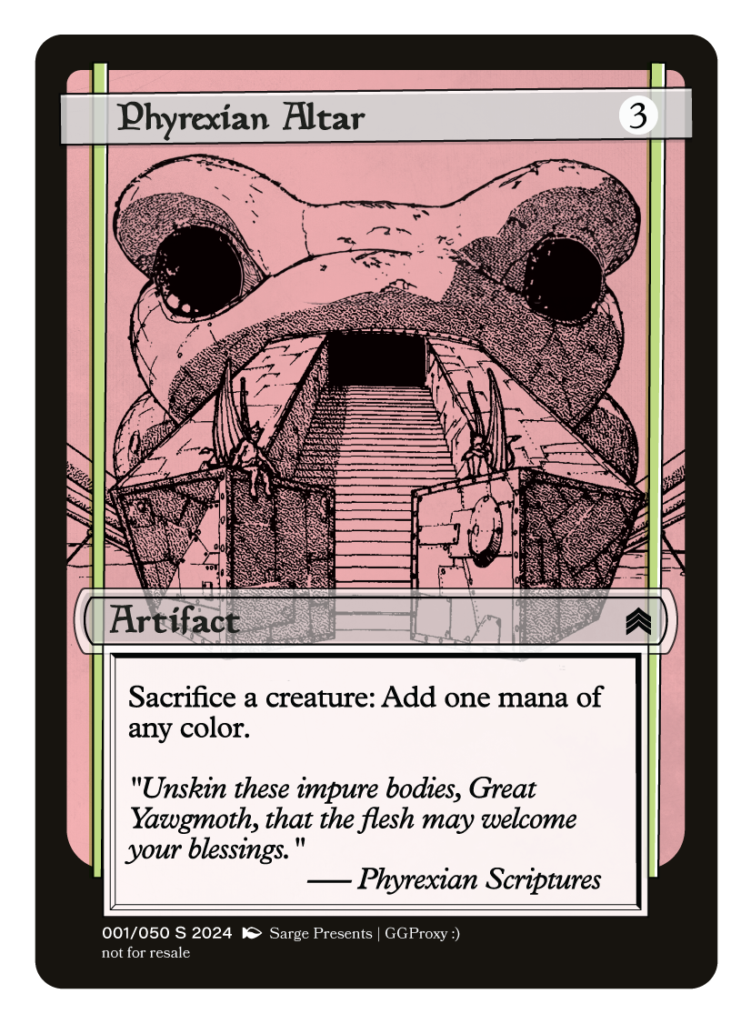 Phyrexian Altar Proxy Card