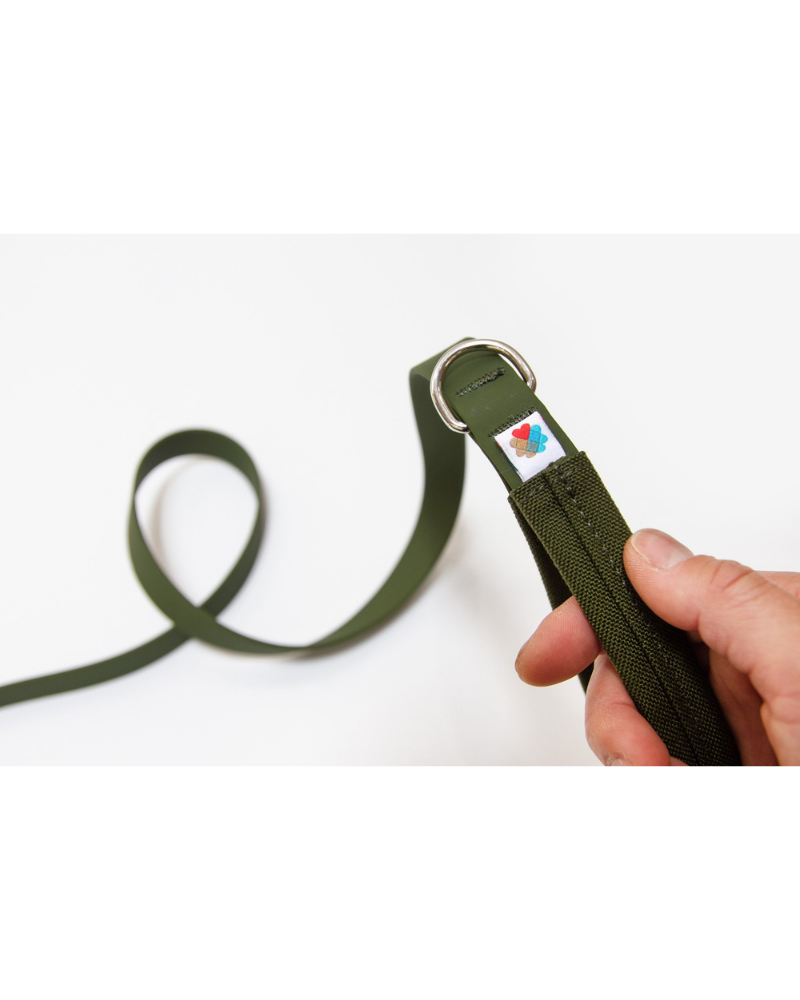 Funston Dog Leash in Olive Biothane