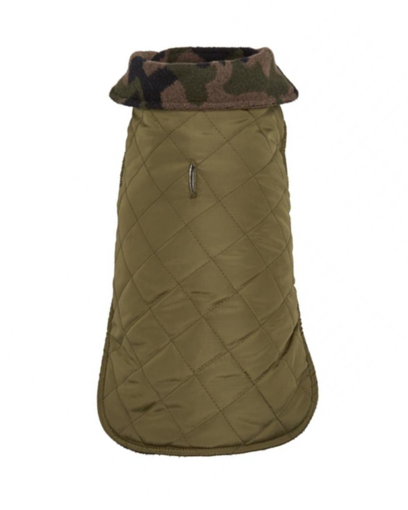 Reversible Camo Quilted Dog Coat