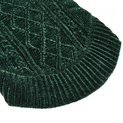 Cozy Chenille Dog Sweater in Forest Green