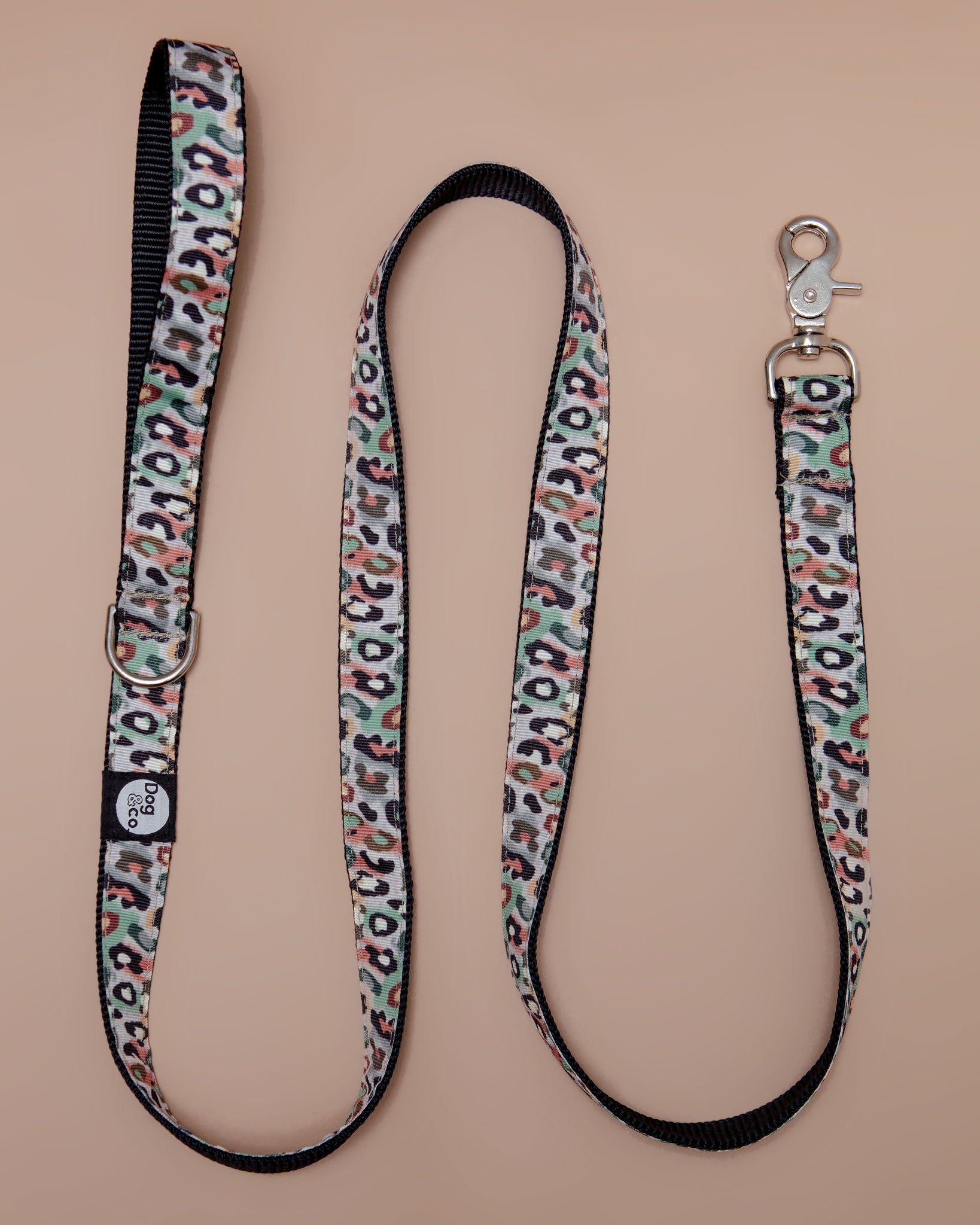 Camo Leopard Dog Leash (Made in NYC)