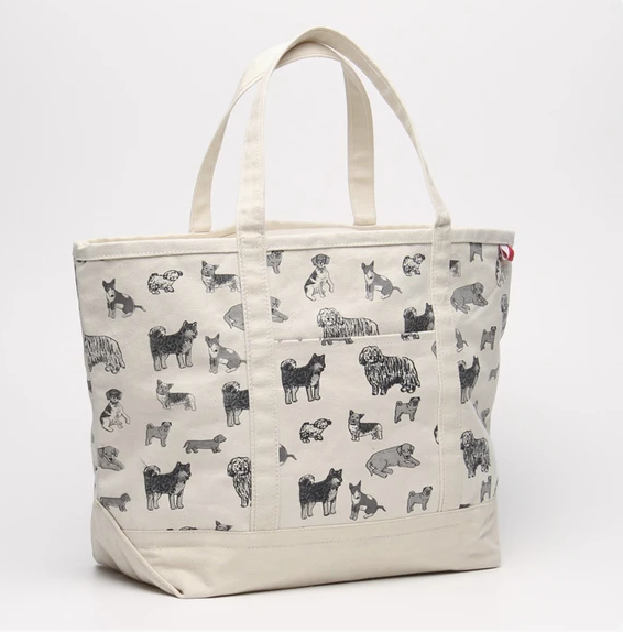 Dog Print Tote in Natural | DOG & CO.