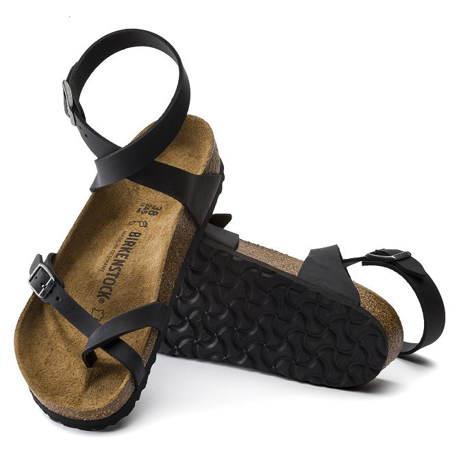 birkenstock yara black leather