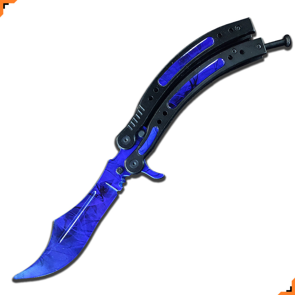 Butterfly knife doppler sapphire